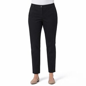 Eileen Fisher Organic Cotton Straight Leg Pants Black Size Small
